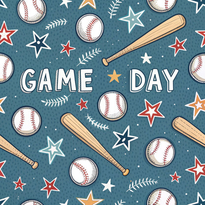Vintage Ballpark Pattern 1 Minky Fabric