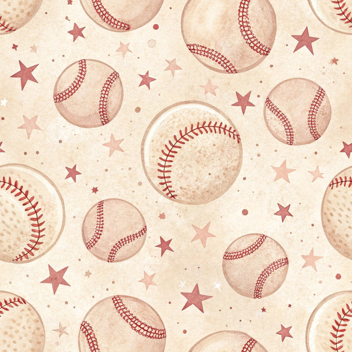 Vintage Ballpark Pattern 7 Minky Fabric