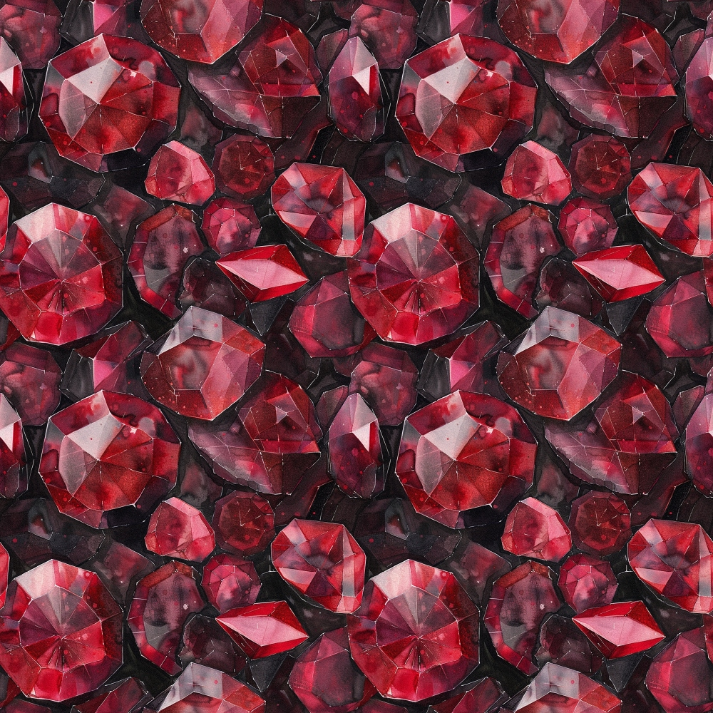 Ruby Crystals Pattern 10 Minky Fabric