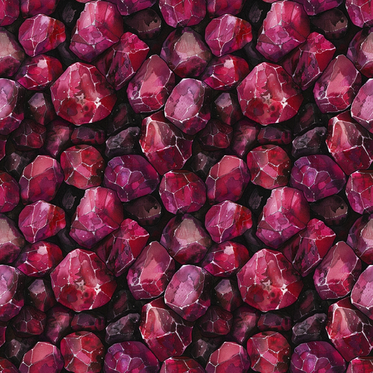 Garnet Gemstones Pattern 2 Quilting Cotton Fabric