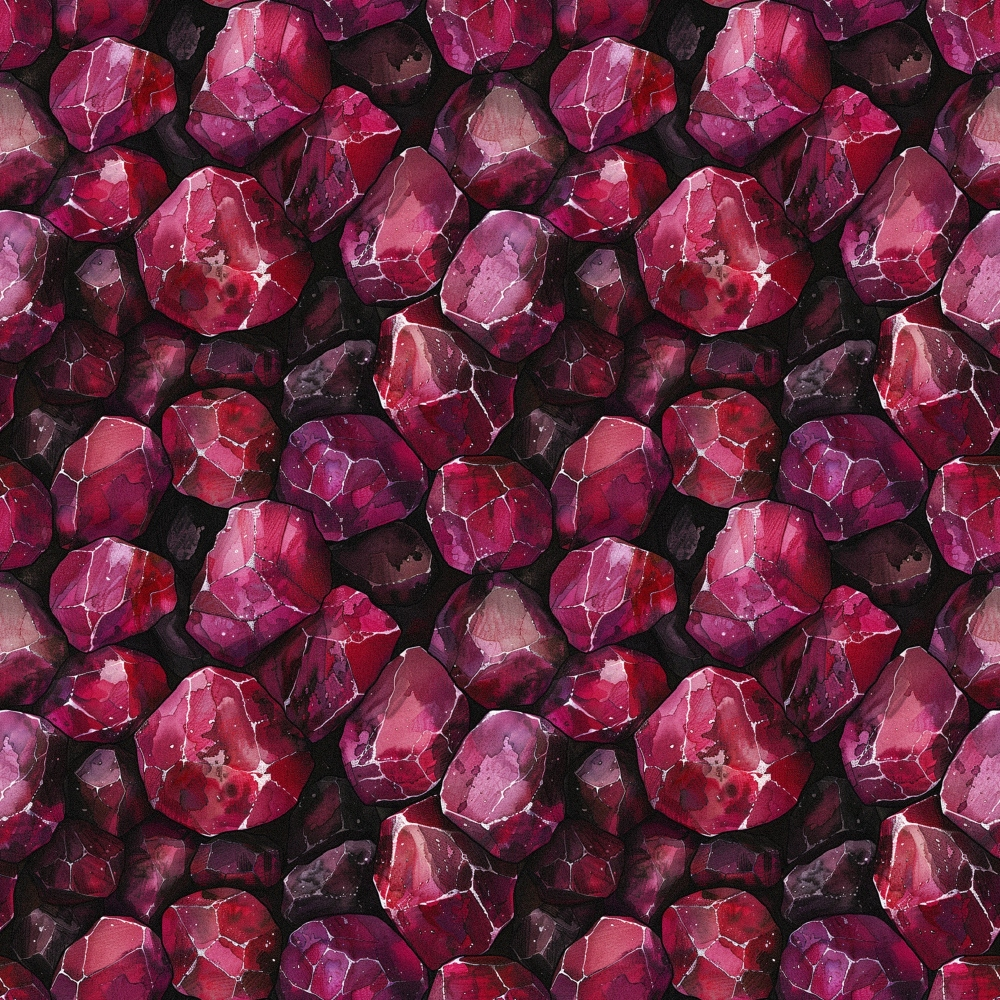 Ruby Crystals Pattern 2 Minky Fabric
