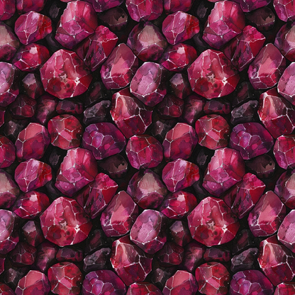 Ruby Crystals Pattern 2 Minky Fabric