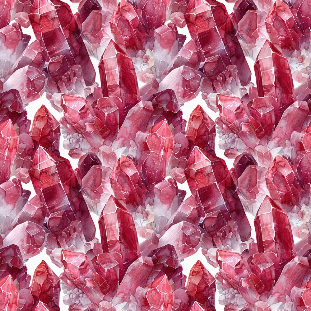 Ruby Crystals Pattern 3 Minky Fabric