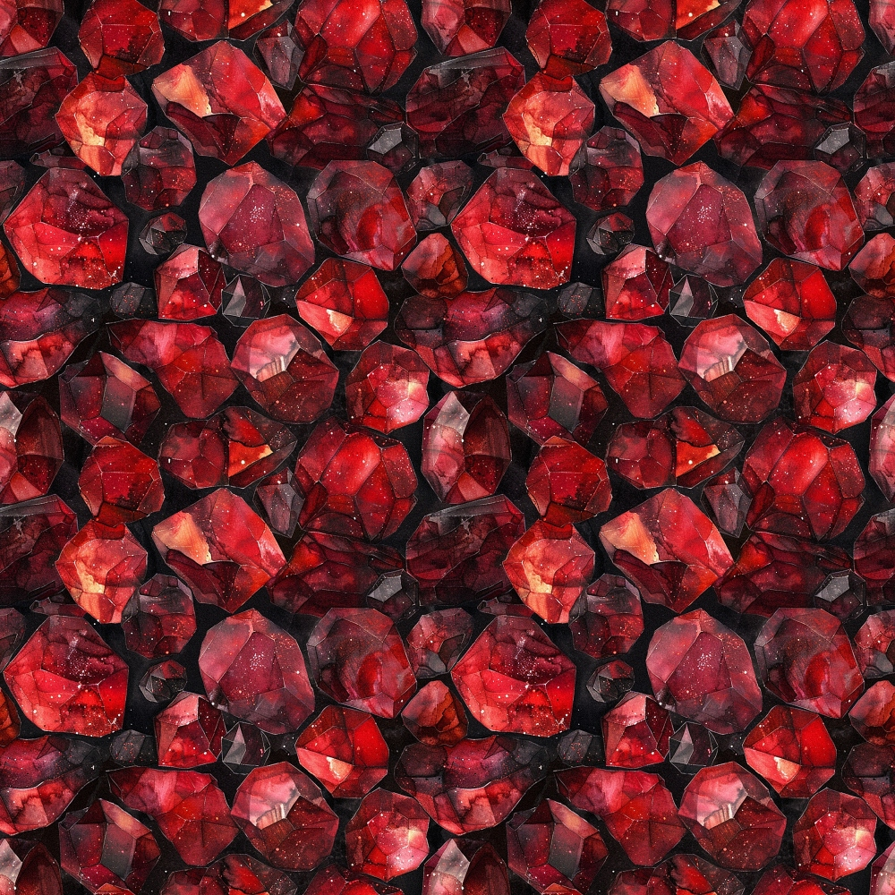 Ruby Crystals Pattern 5 Minky Fabric