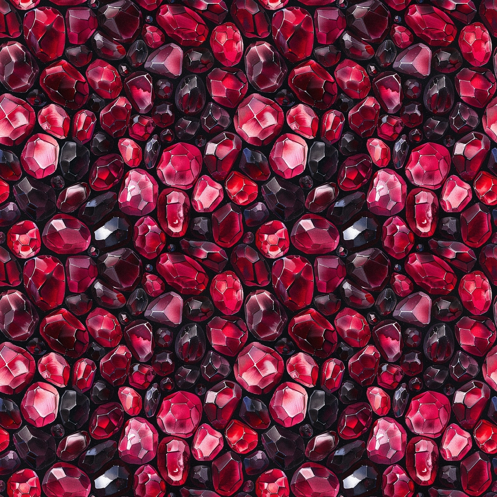 Ruby Crystals Pattern 6 Minky Fabric