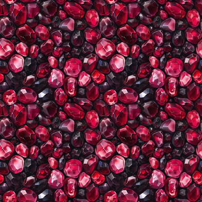 Ruby Crystals Pattern 6 Minky Fabric