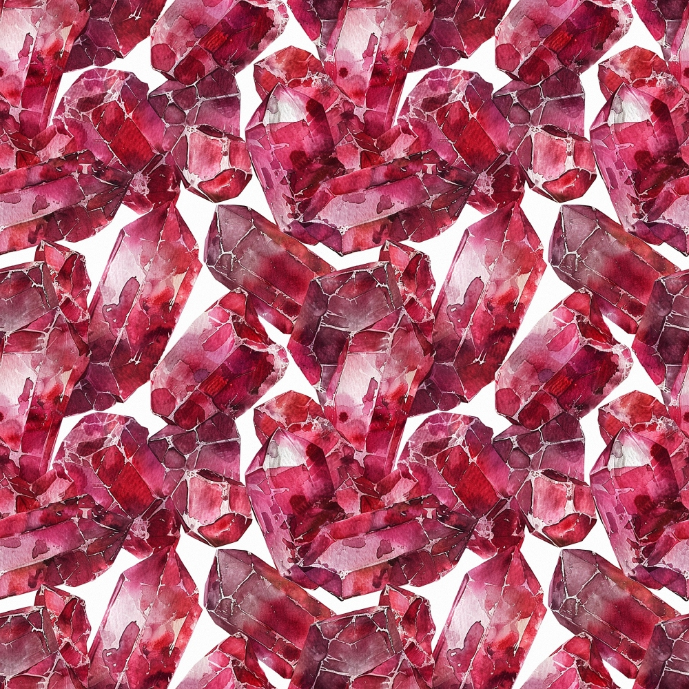 Ruby Crystals Pattern 7 Minky Fabric