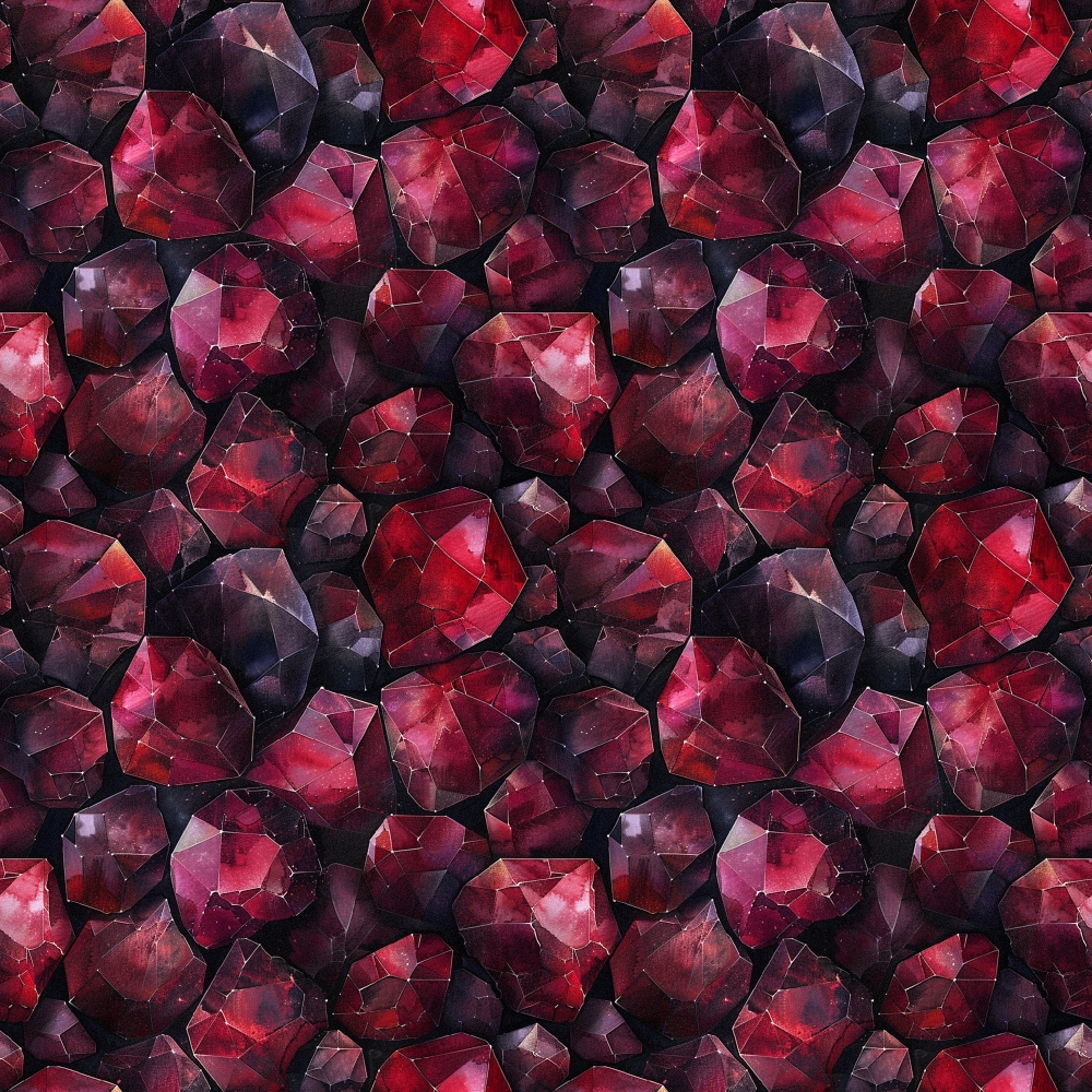Ruby Crystals Pattern 8 Minky Fabric