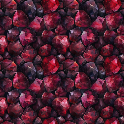 Ruby Crystals Pattern 8 Minky Fabric