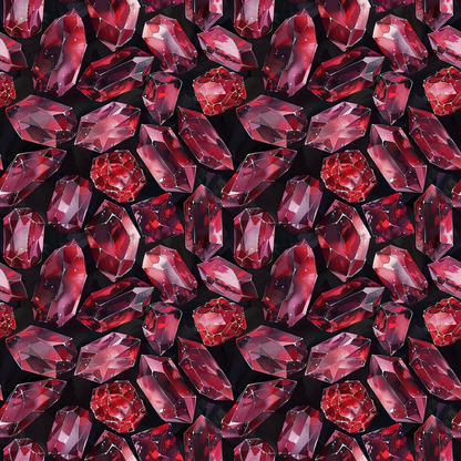 Ruby Crystals Pattern 9 Minky Fabric