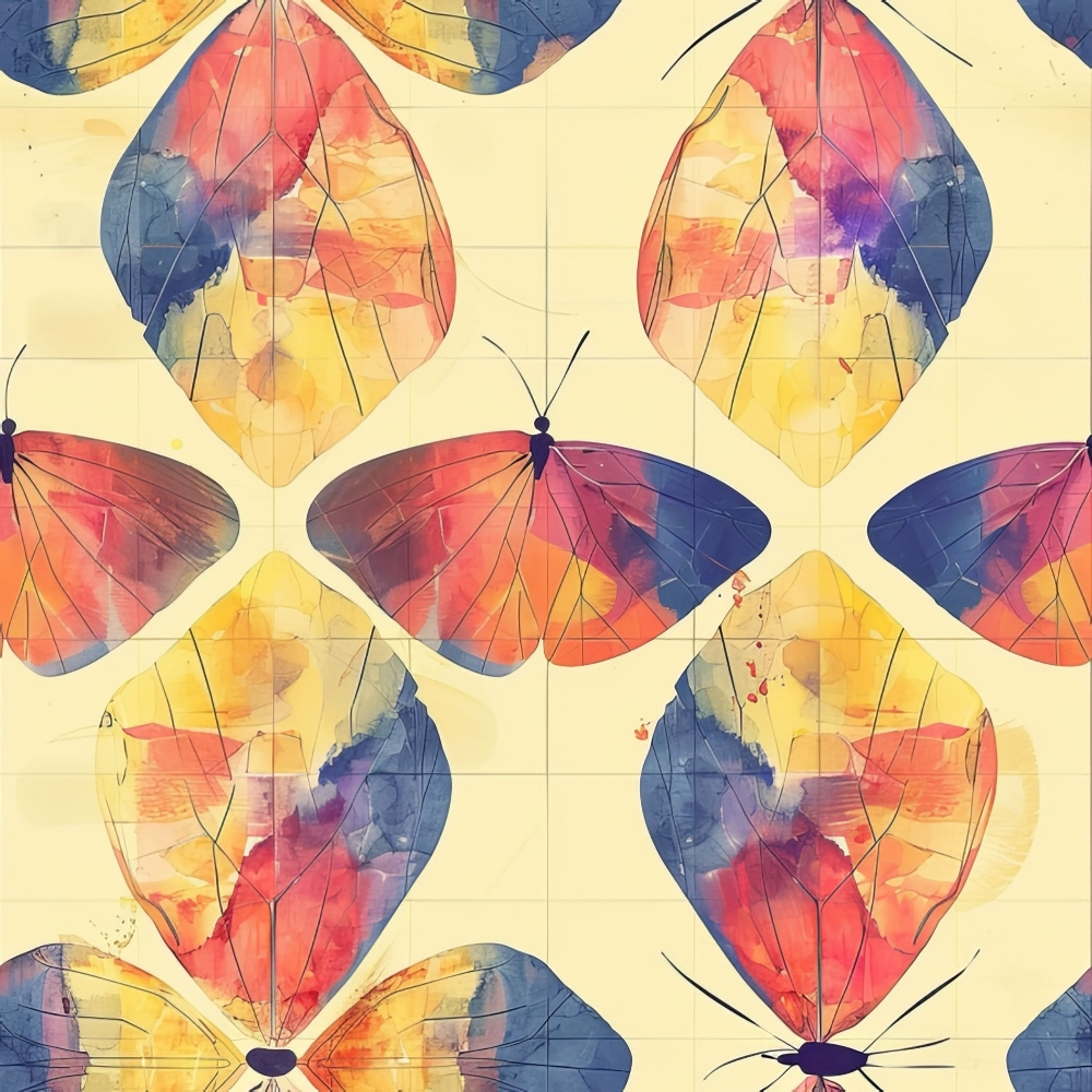 Kaleidoscope Wings Pattern 13 Minky Fabric