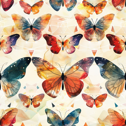 Kaleidoscope Wings Pattern 15 Minky Fabric