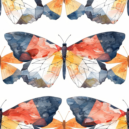 Kaleidoscope Wings Pattern 4 Minky Fabric