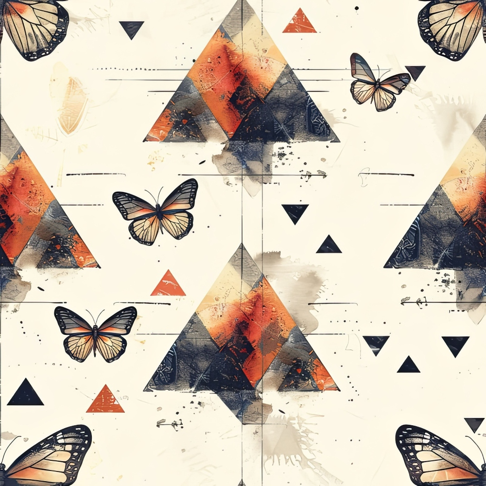 Kaleidoscope Wings Pattern 7 Minky Fabric