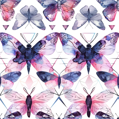 Kaleidoscope Wings Pattern 9 Minky Fabric