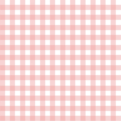 Gingham Peach Puff Quilting Cotton Fabric