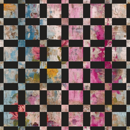 Weathered Blooms Pattern 23 Minky Fabric