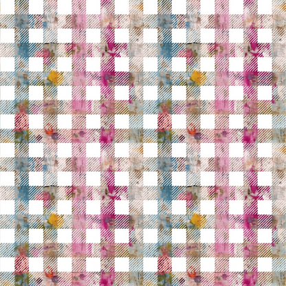 Girly Grunge Plaster Pattern 27 Quilting Cotton Fabric