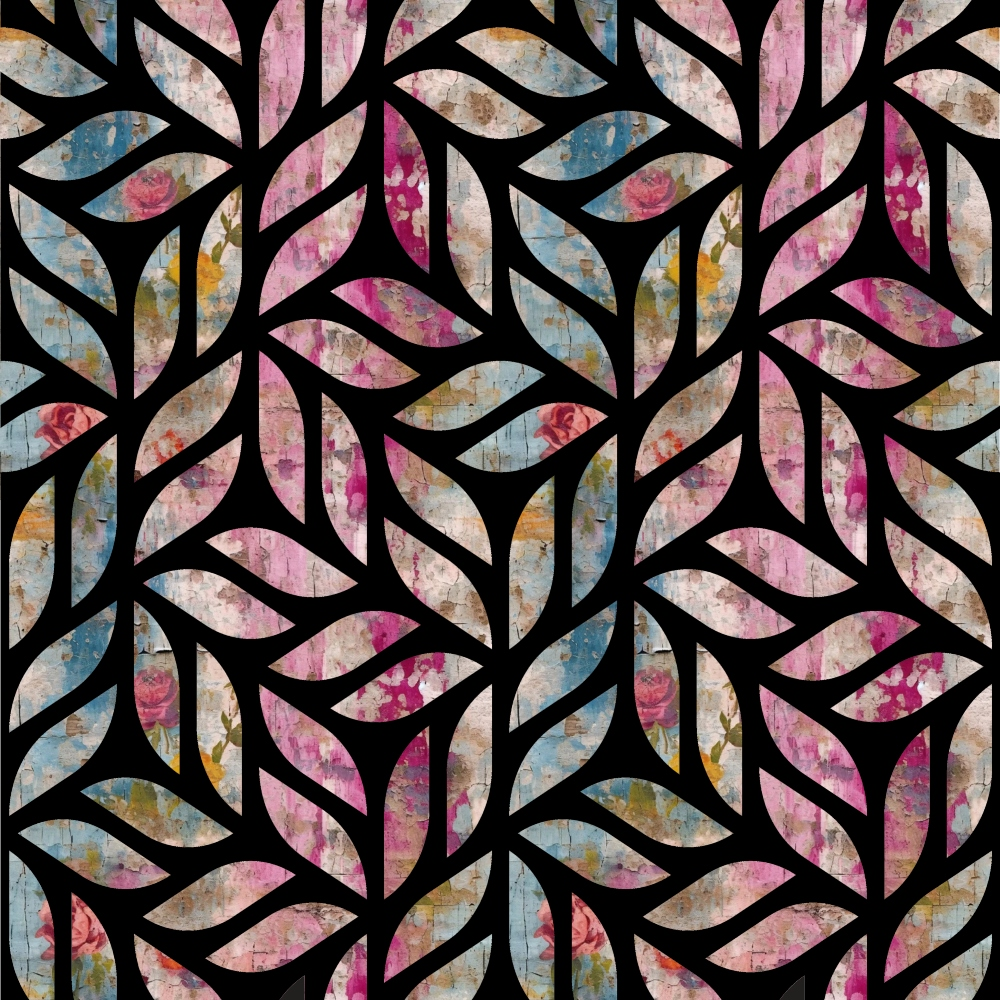 Weathered Blooms Pattern 29 Minky Fabric