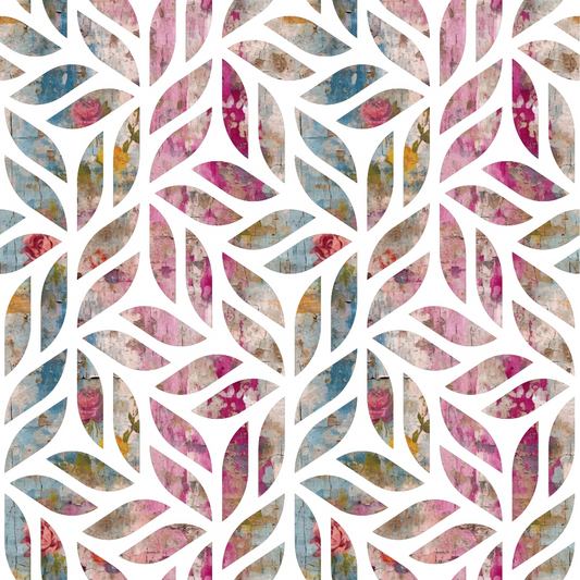 Girly Grunge Plaster Pattern 30 Quilting Cotton Fabric