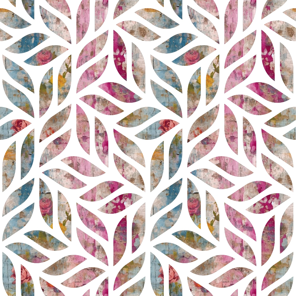 Weathered Blooms Pattern 30 Minky Fabric