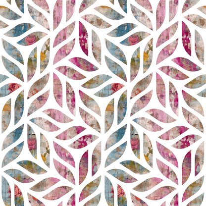 Weathered Blooms Pattern 30 Minky Fabric