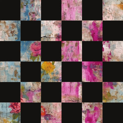 Weathered Blooms Pattern 32 Minky Fabric
