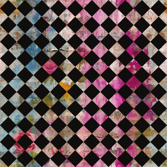 Girly Grunge Plaster Pattern 37 Quilting Cotton Fabric