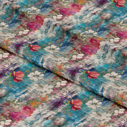 Girly Grunge Plaster Pattern 10 Quilting Cotton Fabric