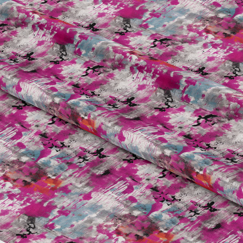 Girly Grunge Plaster Pattern 11 Quilting Cotton Fabric