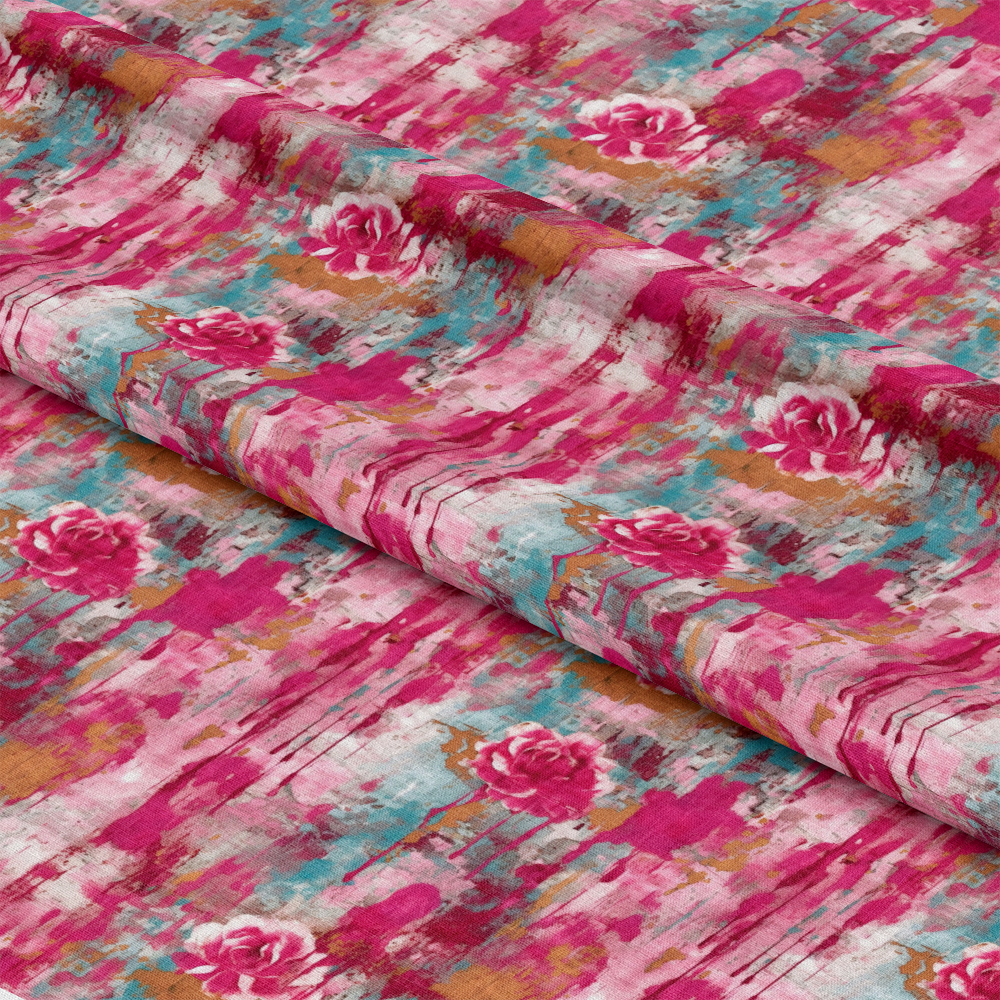 Girly Grunge Plaster Pattern 12 Quilting Cotton Fabric