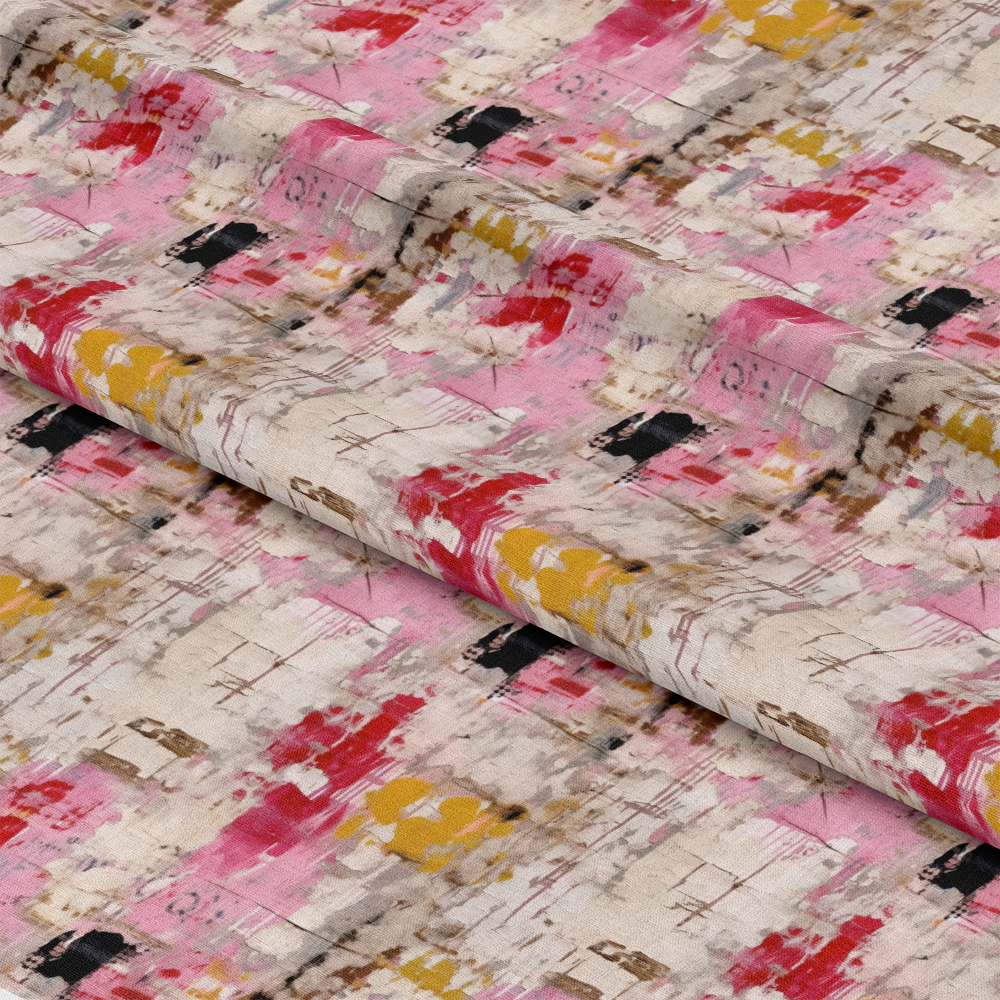 Girly Grunge Plaster Pattern 15 Quilting Cotton Fabric