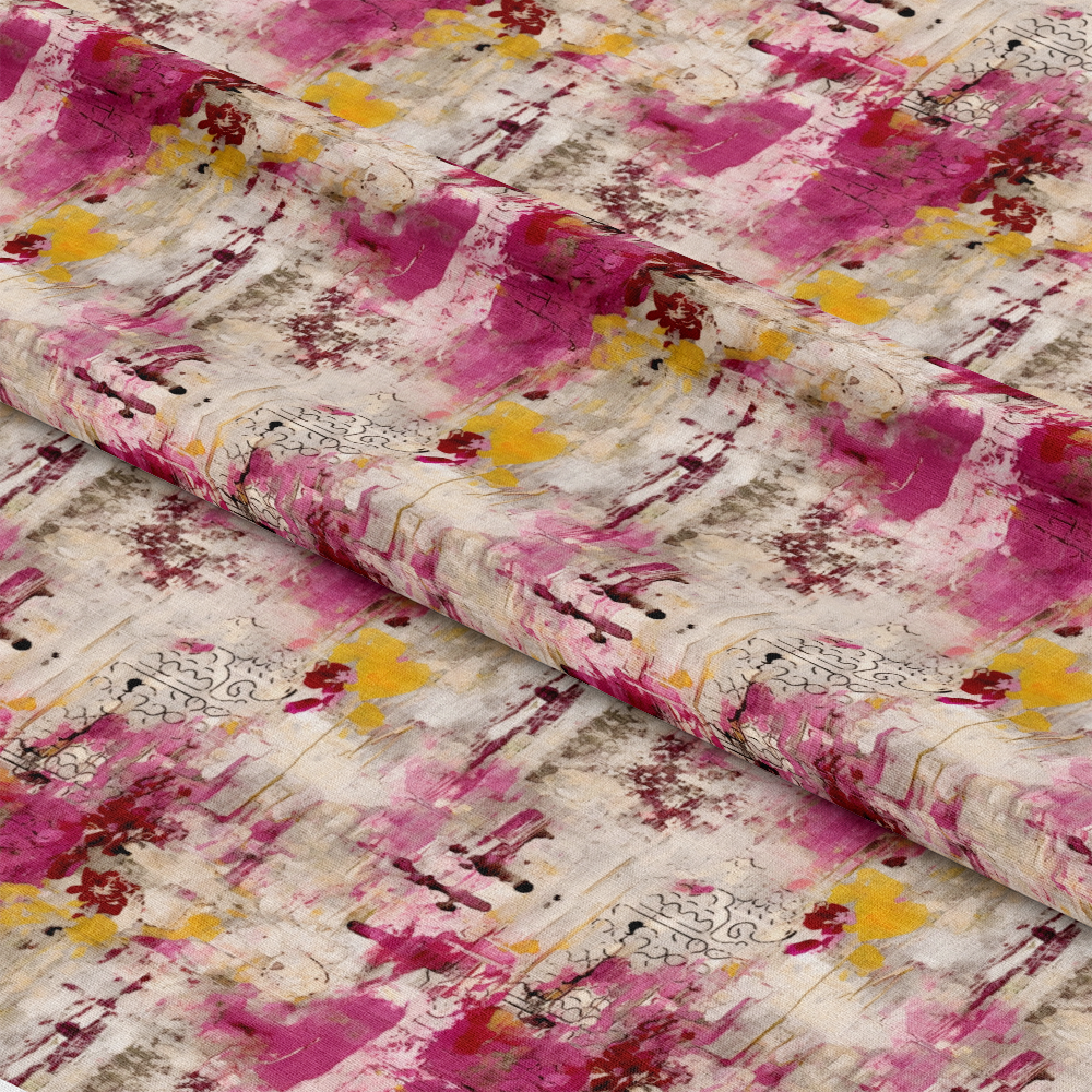 Girly Grunge Plaster Pattern 16 Quilting Cotton Fabric