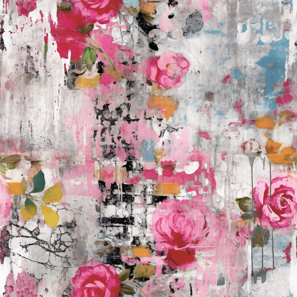 Weathered Blooms Pattern 7 Minky Fabric