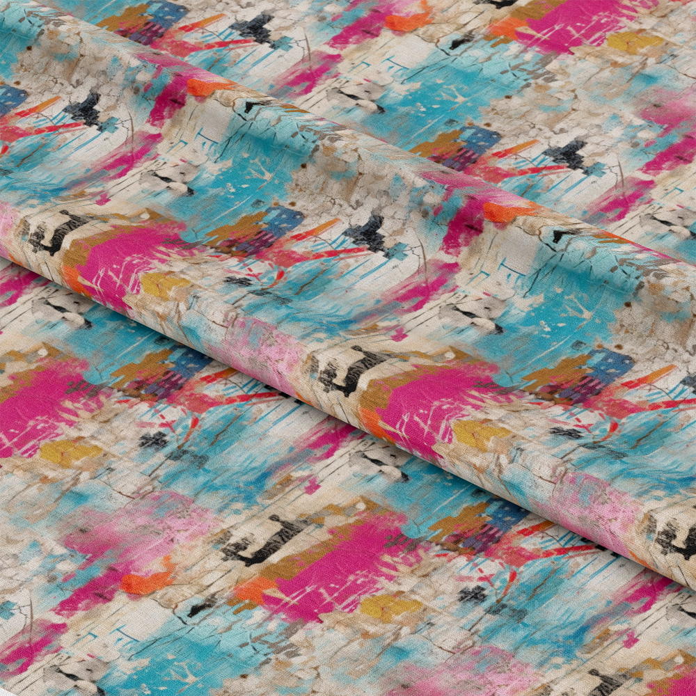 Girly Grunge Plaster Pattern 8 Quilting Cotton Fabric