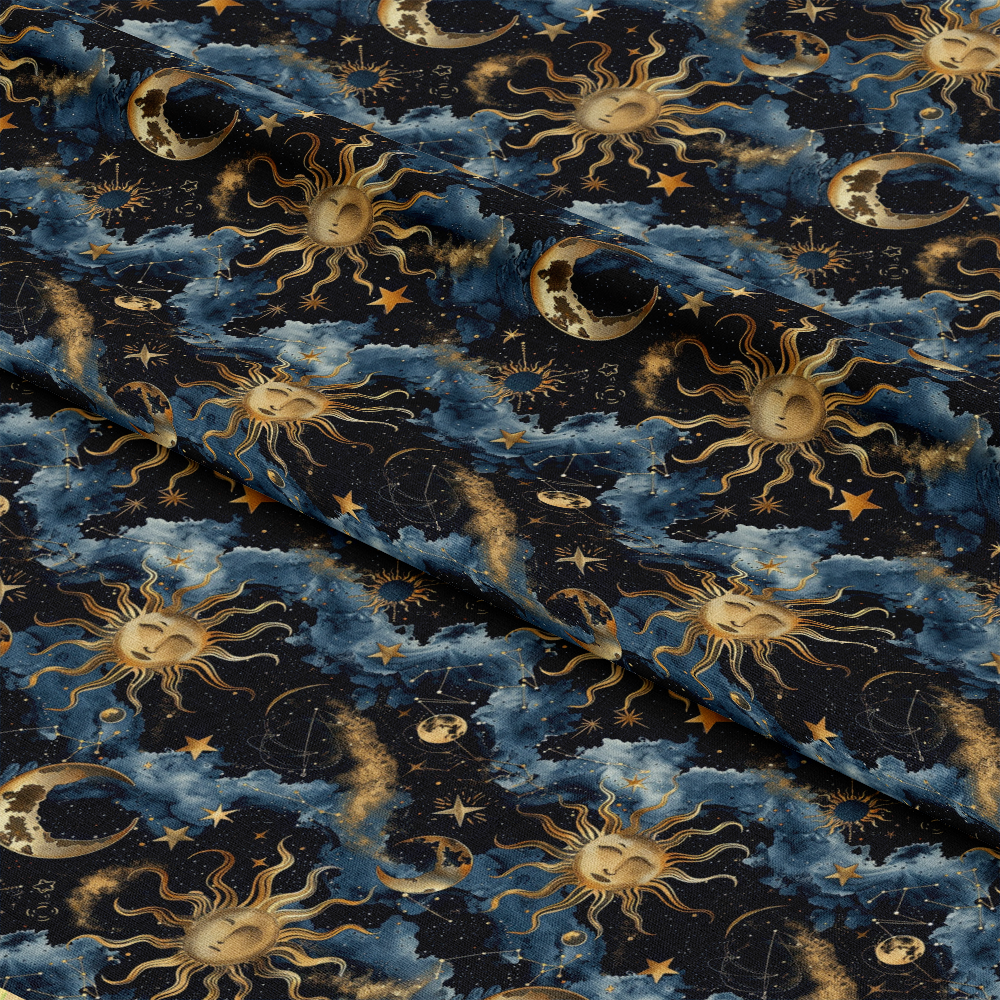 Golden Cosmos Pattern 2 Quilting Cotton Fabric