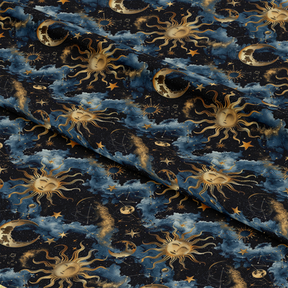Golden Cosmos Pattern 2 Quilting Cotton Fabric