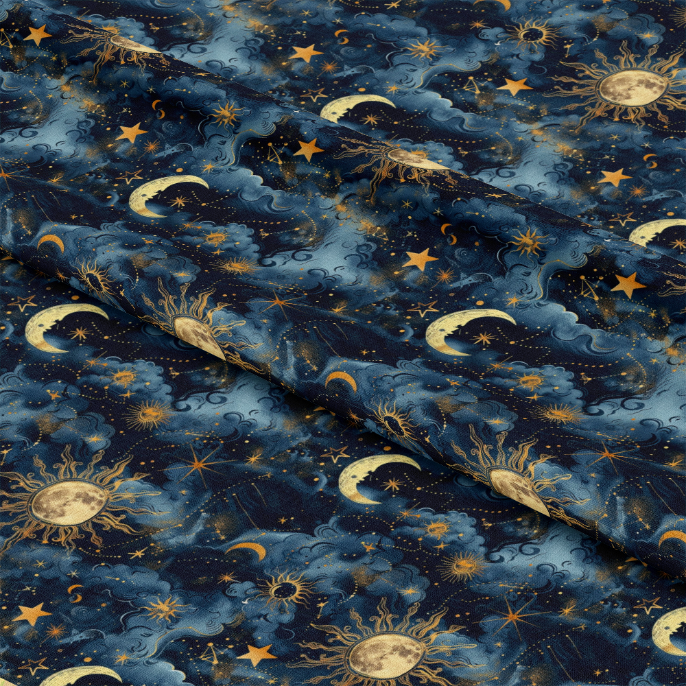 Golden Cosmos Pattern 3 Quilting Cotton Fabric