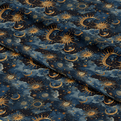 Golden Cosmos Pattern 4 Quilting Cotton Fabric