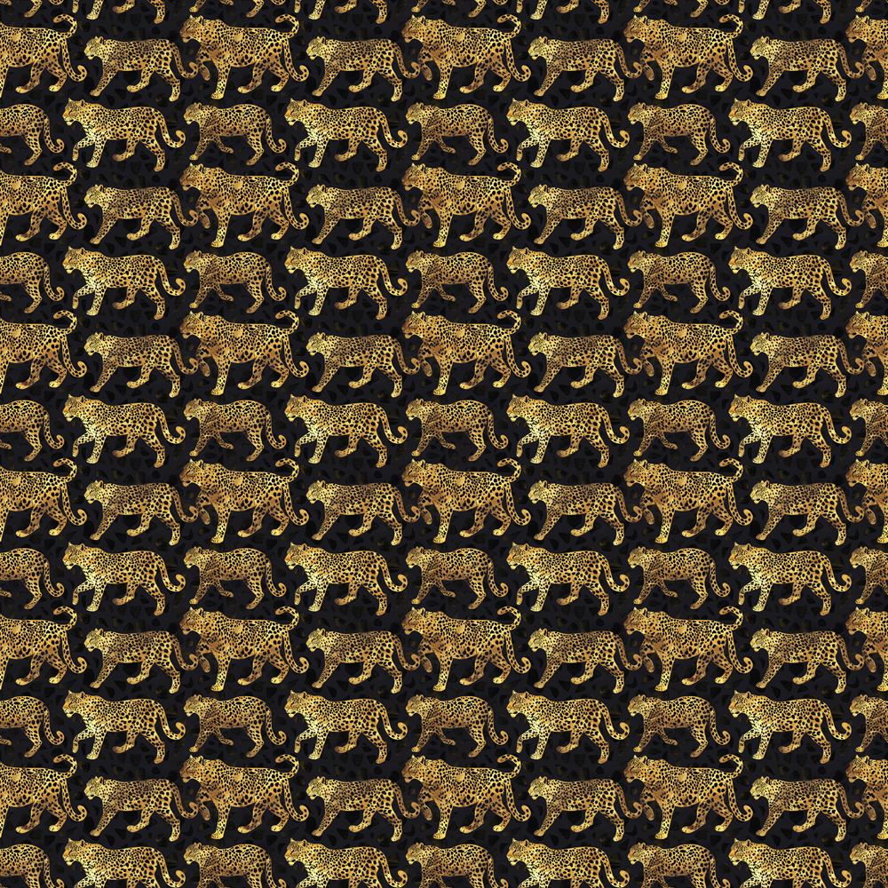 Golden Leopards Minky Fabric