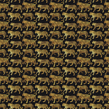 Golden Leopards Minky Fabric