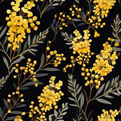 Midnight Mimosa Pattern 10 Minky Fabric