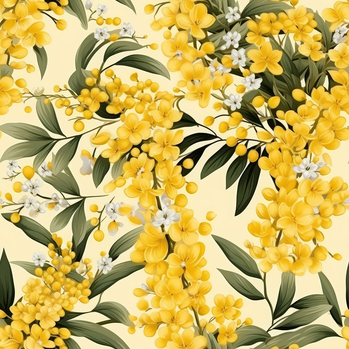 Midnight Mimosa Pattern 1 Minky Fabric