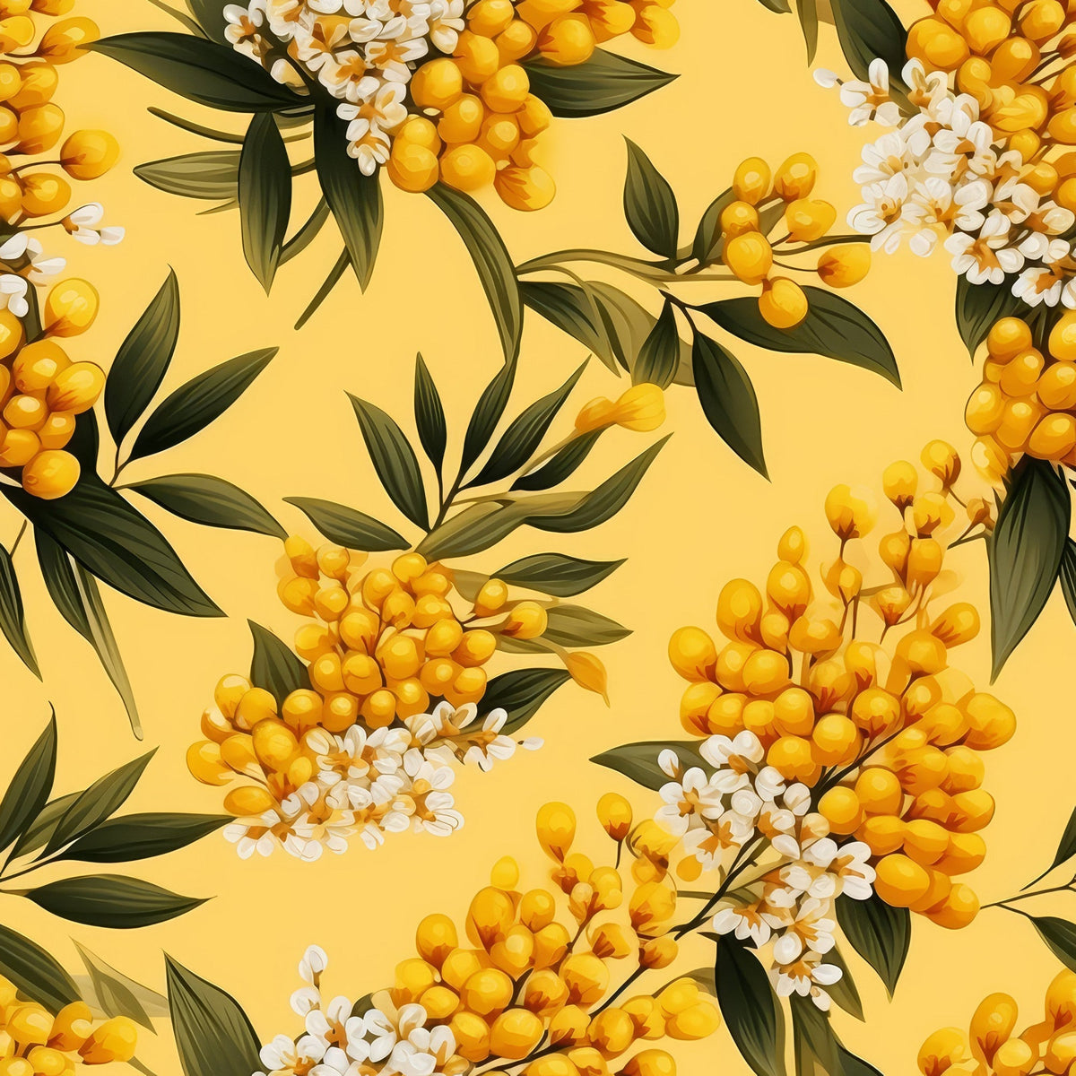 Midnight Mimosa Pattern 9 Minky Fabric