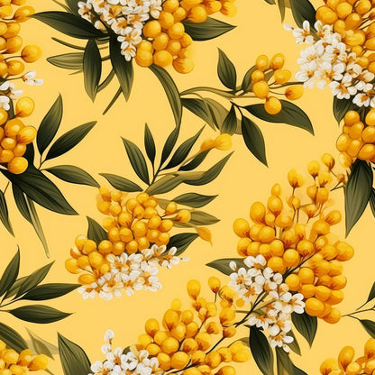 Midnight Mimosa Pattern 9 Minky Fabric