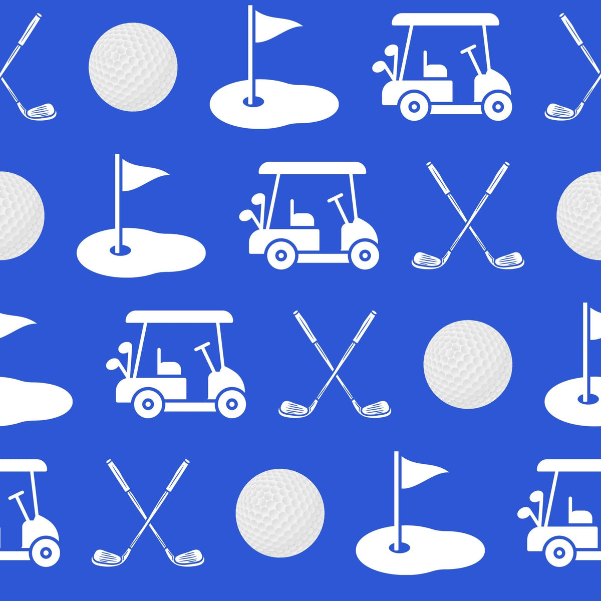 Tee Time Pattern 1 Minky Fabric