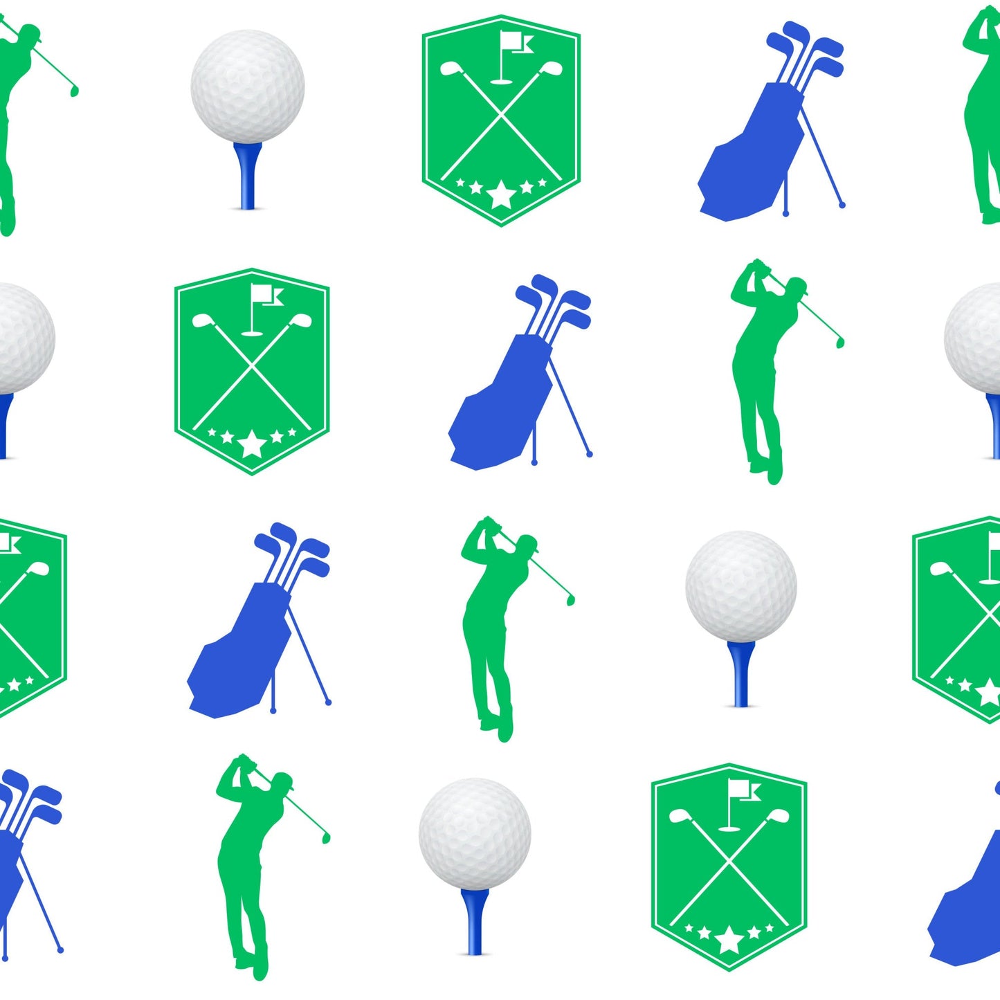 Golf Plaid Pattern 2 Quilting Cotton Fabric