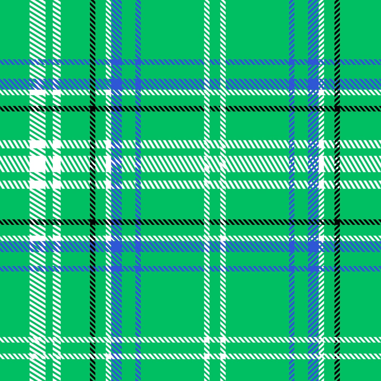 Golf Plaid Pattern 4 Quilting Cotton Fabric