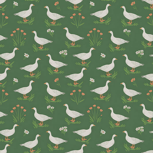 Goose Cottagecore Pattern 26 Quilting Cotton Fabric