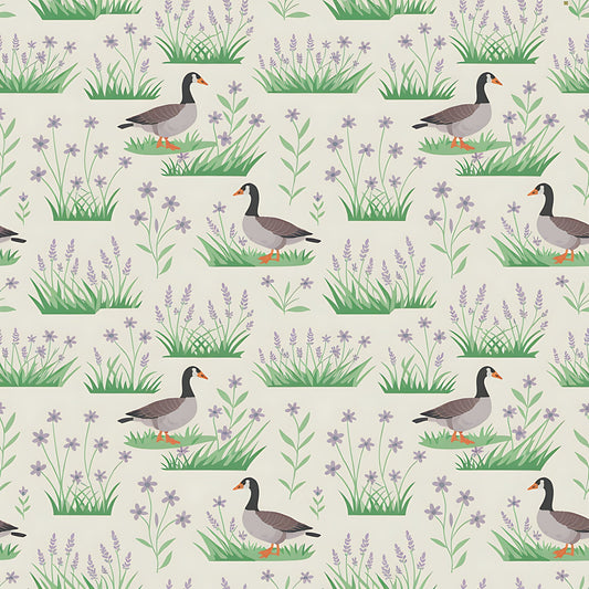 Goose Cottagecore Pattern 9 Quilting Cotton Fabric